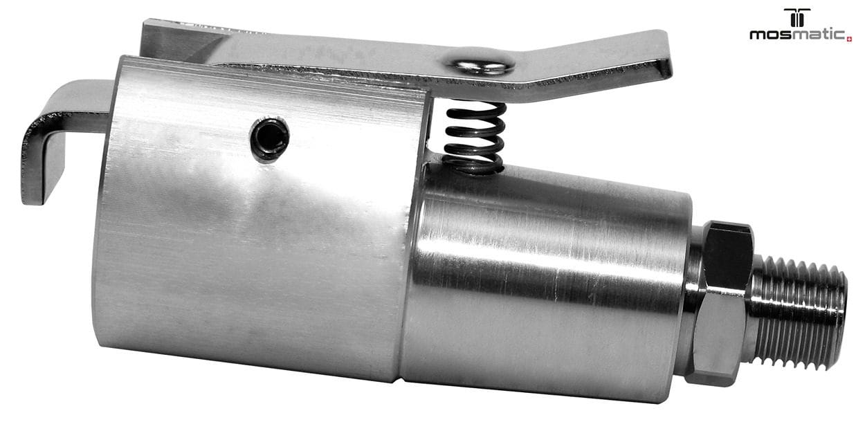 Bürstenhalter mit Schnapp-Verschluss, rf G1/4"kM ø22
