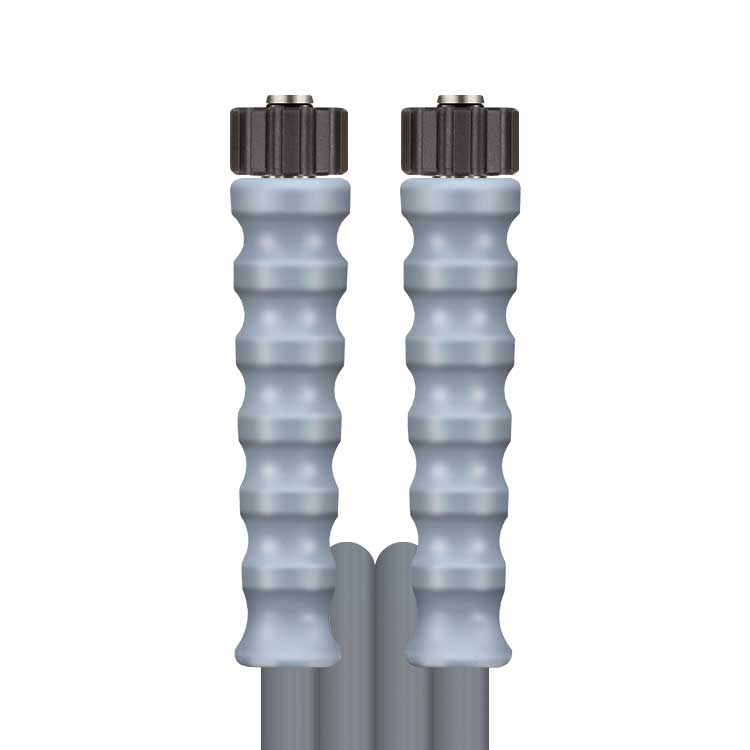 Schlauch 2SN-08 glatt Grau 3 M.DKO 22 + GKS Grau