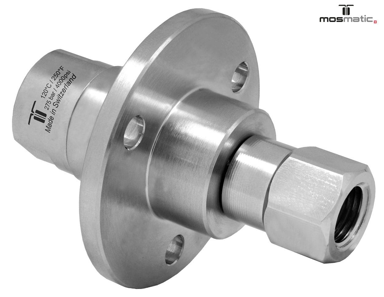 Drehgelenk mit Flansch, rostfrei DGF-06 G1/4"F G1/4"F