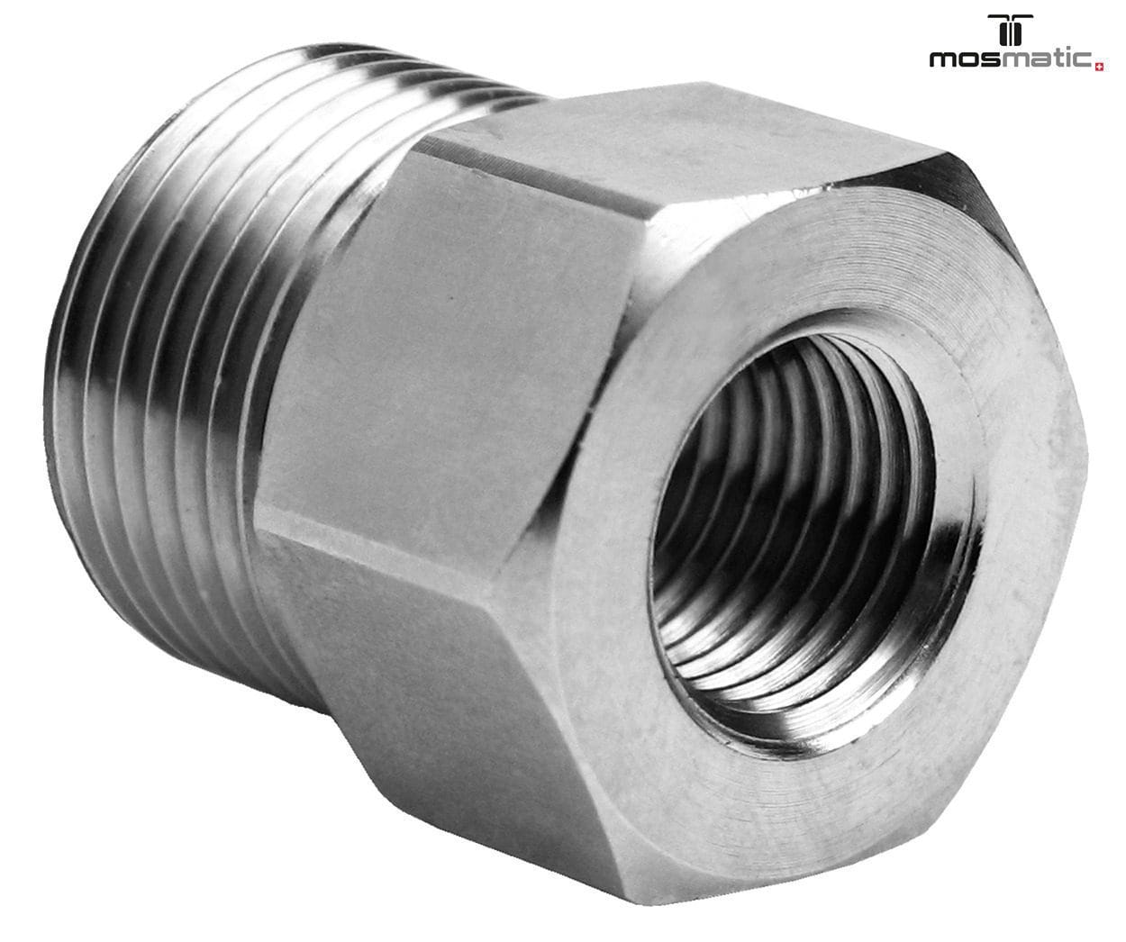 Verschraubung-Quick, MS/vernickelt VER-QVS-09 M21x1,5-M G3/8″M L=32 SW22