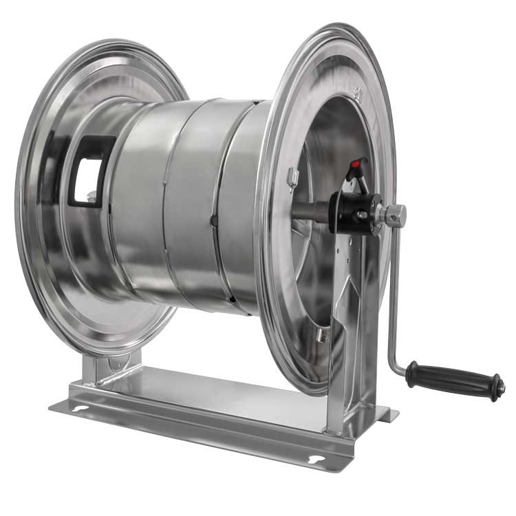 Schlauchaufroller 3/8-1/2IG 400bar 130°C VA