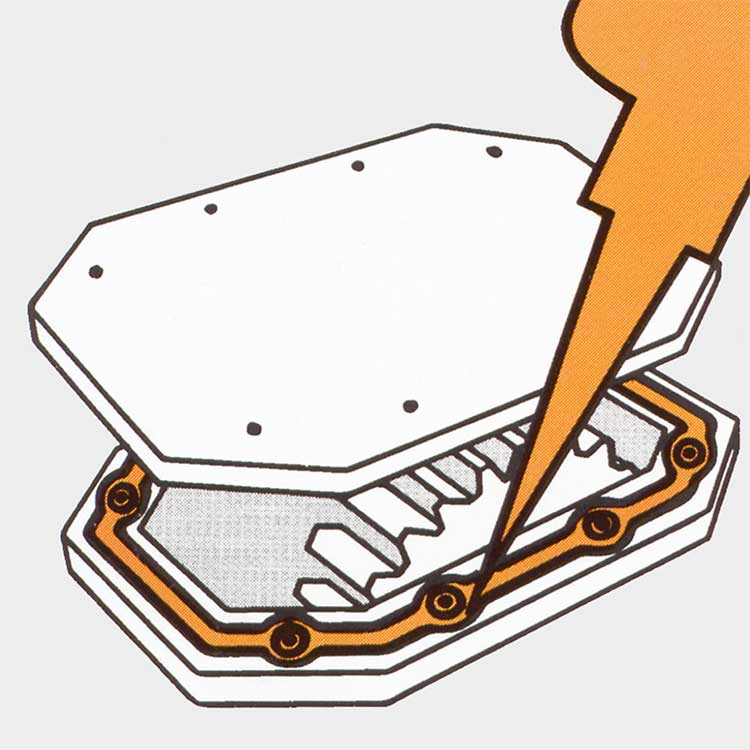 Flächendichtung 58.14 75 ml / 112 gr orange