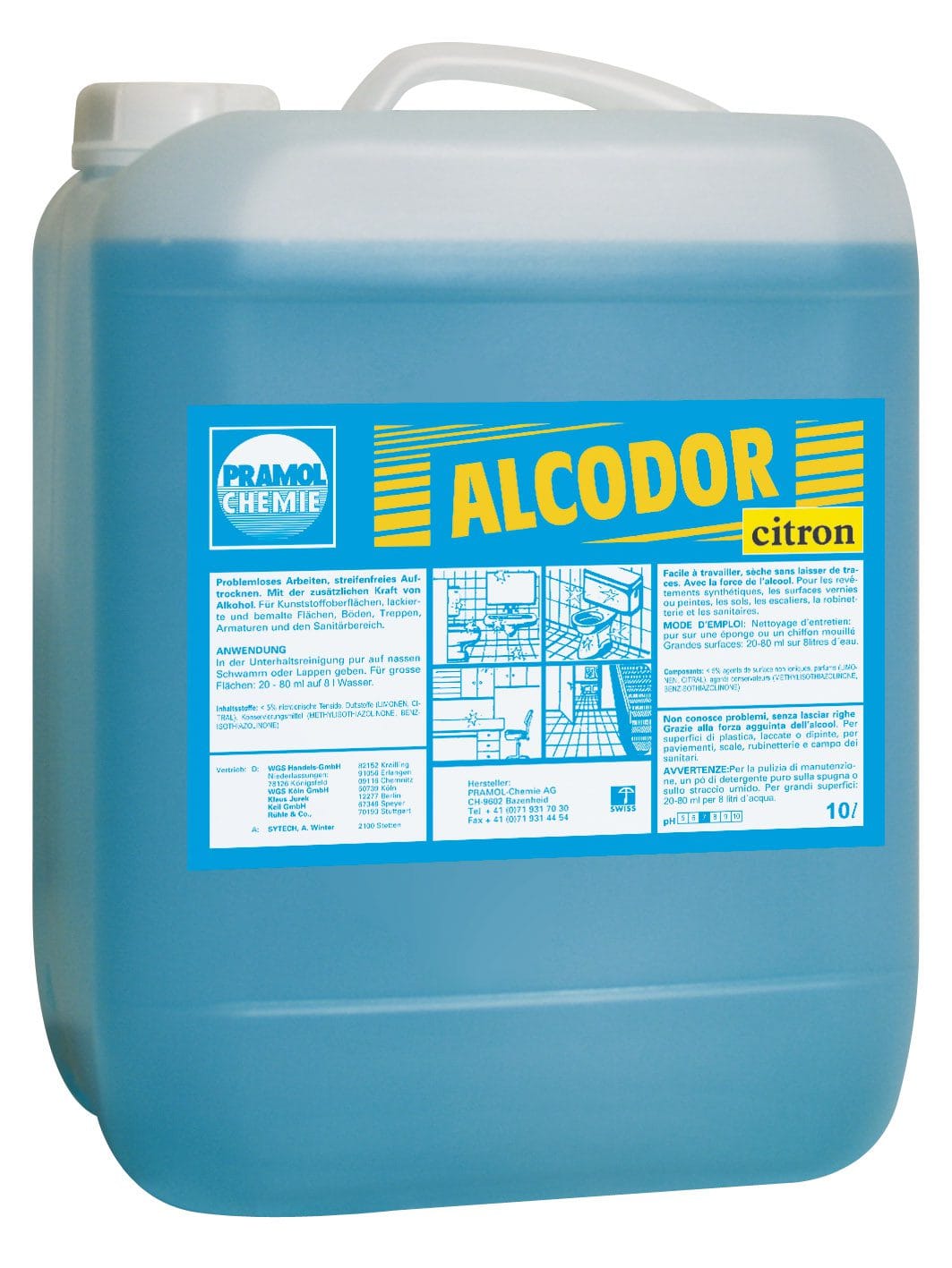 ALCODOR citron 10 l - Alkoholreiniger streifenfrei Citronenduft