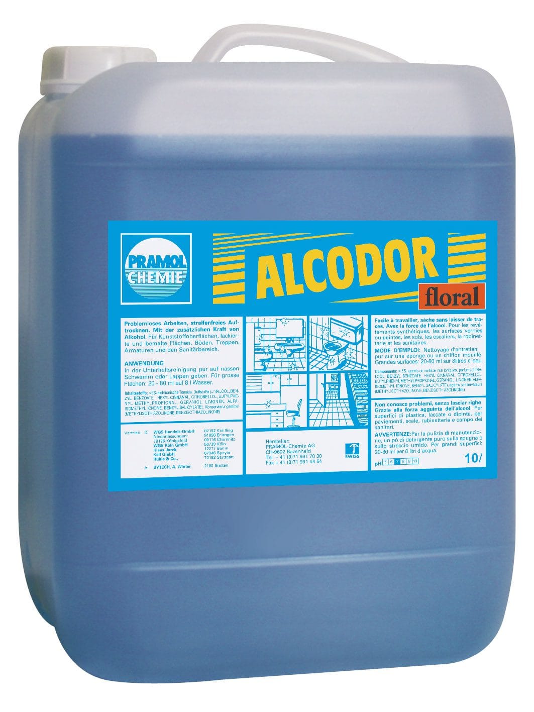 ALCODOR floral 10 l - Alkoholreiniger streifenfrei Floralduft