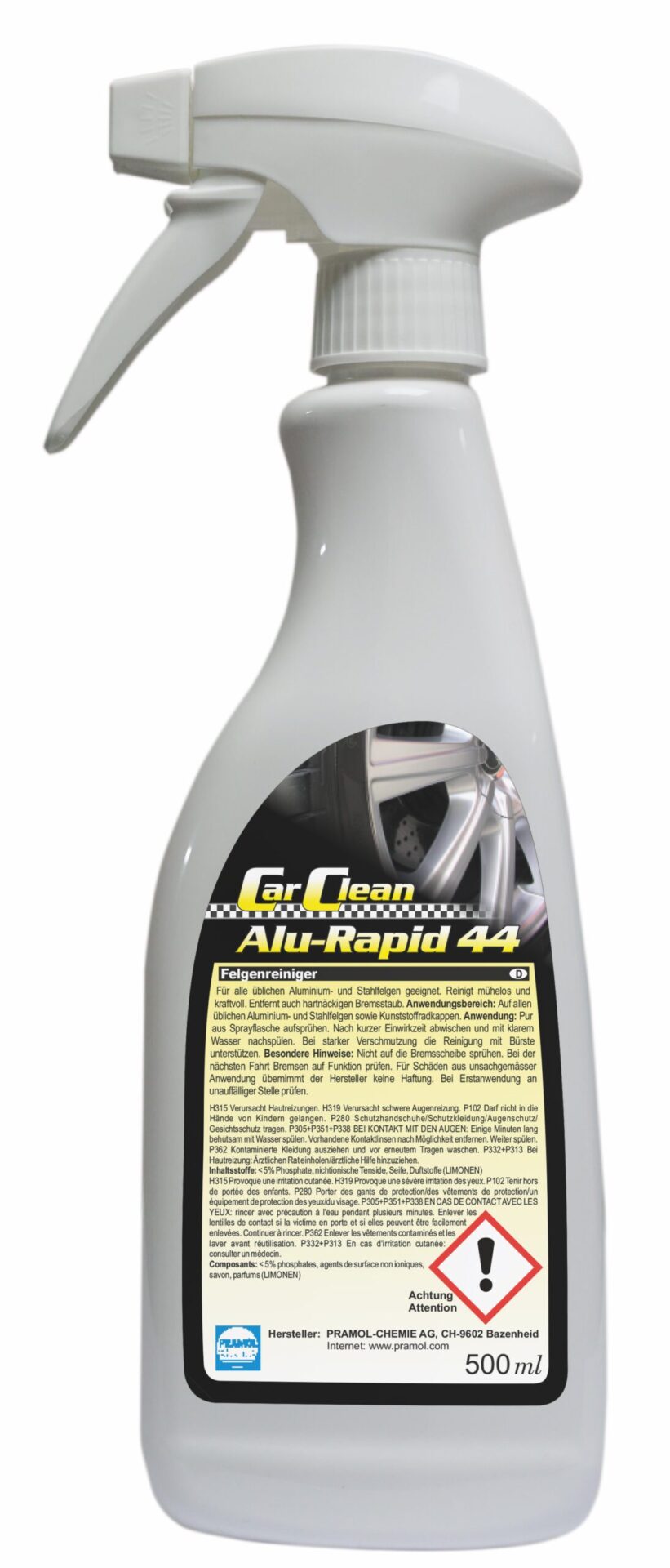 CarClean Alu-Rapid 44 500 ml - Felgenreiniger gegen Bremsstaub