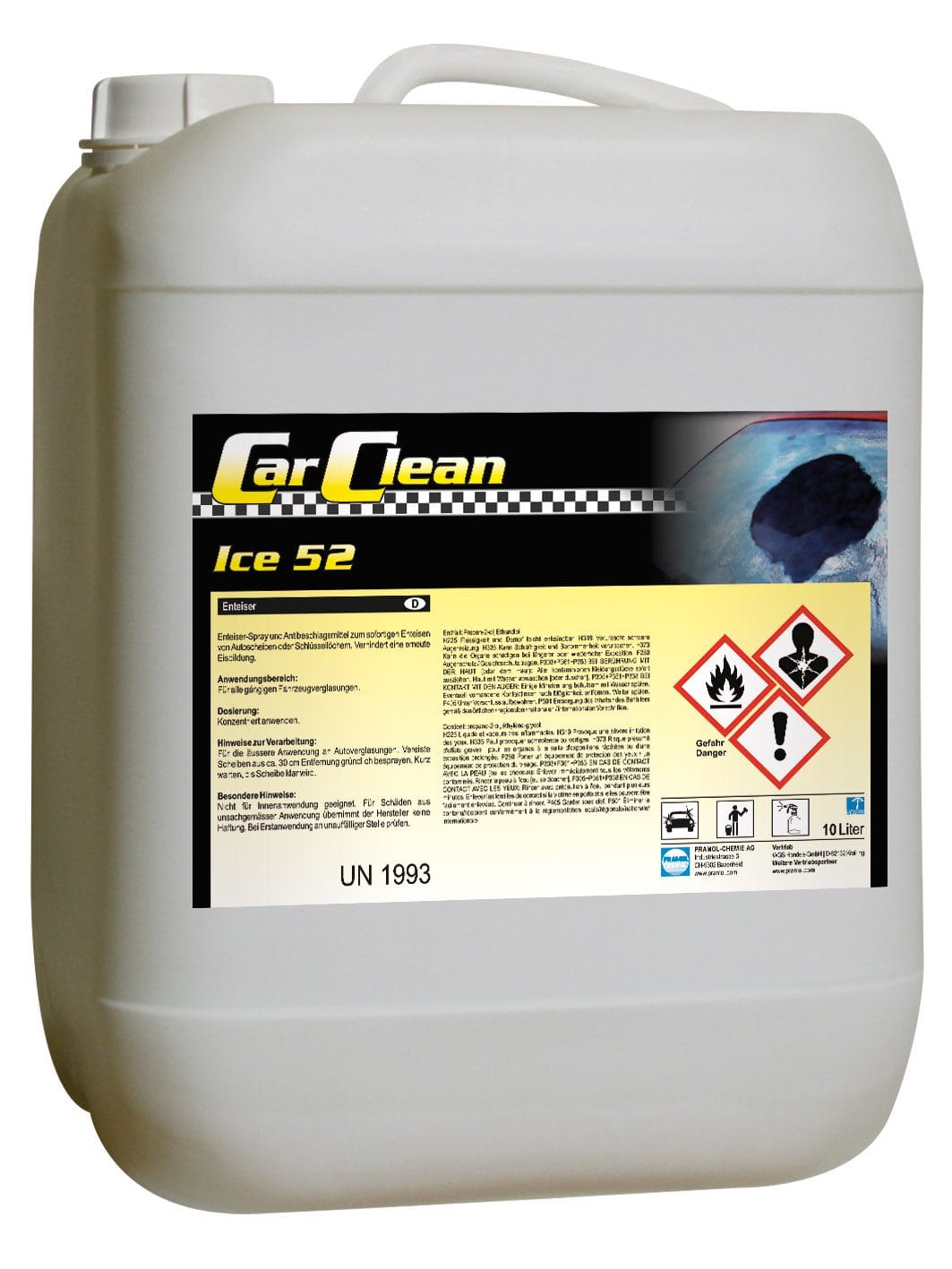 CarClean Ice 52 10 l - Scheibenenteiser gegen Eis und Beschlag