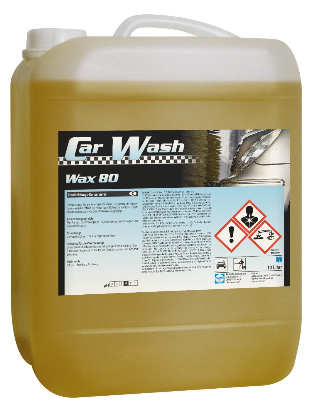 CarWash Wax 80 10 l - Hochglanz Autowachs Versiegelung