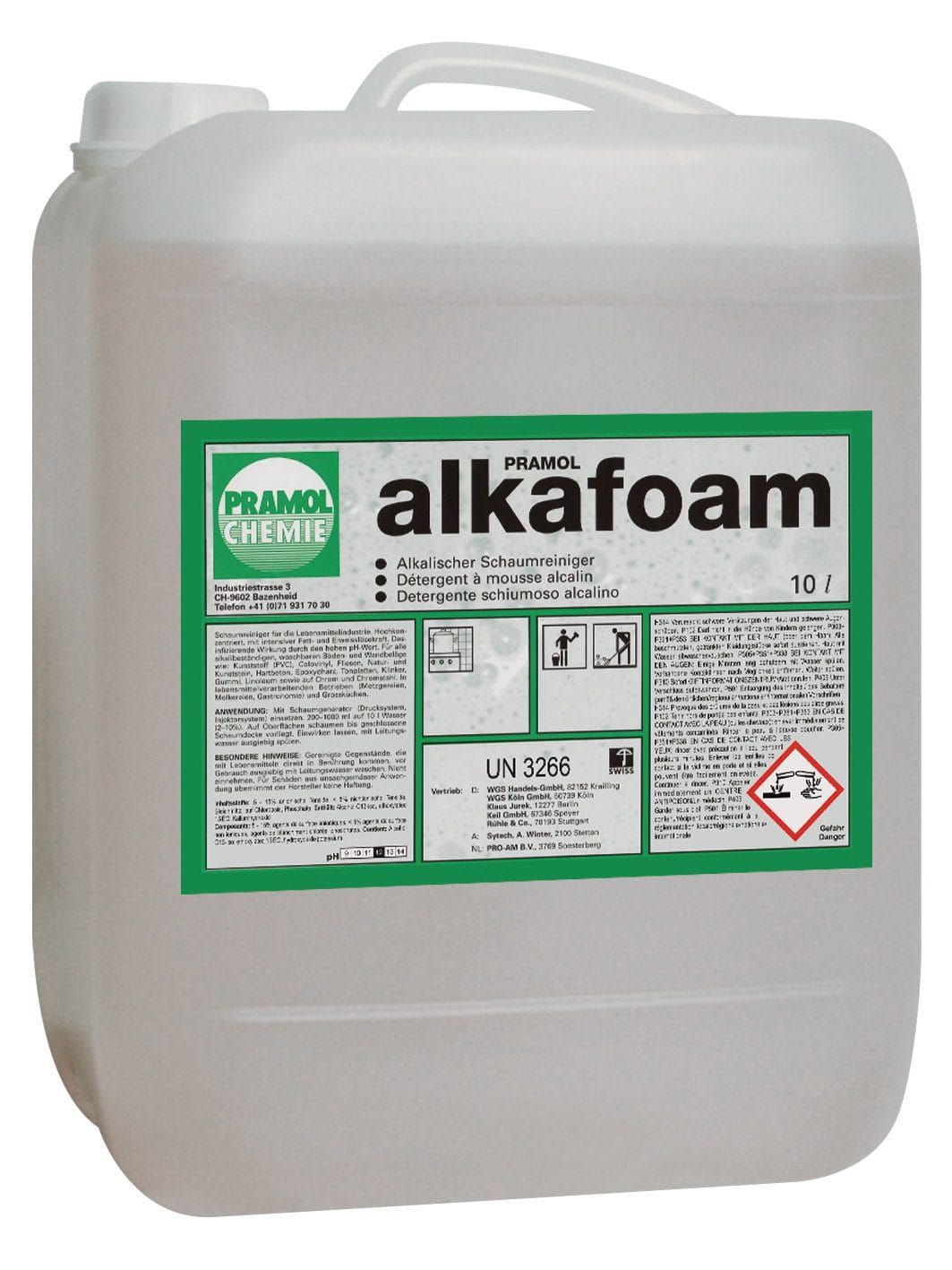 alkafoam 10 l - Schaumreiniger gegen Fett und Eiweiss