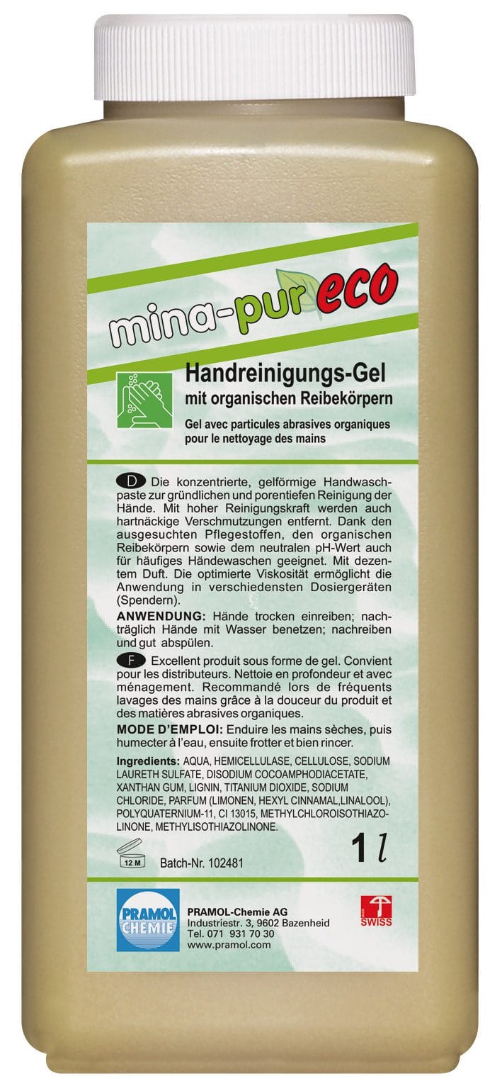 mina-pur ECO 1 l – Griffmuldenflasche