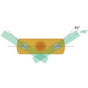 Flunderdüsenträger 1/2"IG für 2x1/4"NPT – Bild 3