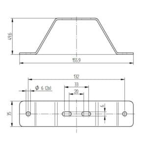 Halterblech für 5981xxx Blechstärke 2mm – Bild 3