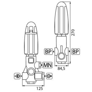 Unloader H-560 60 Lit. 500 bar Edelstahl – Bild 2