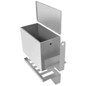 Wasserkasten 60 L. kpl. mit Muffe 3/4"IG Edelstahl – Bild 2
