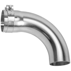Rohrbogen 90° inkl. Rohrschelle 50mm VA – Bild 2