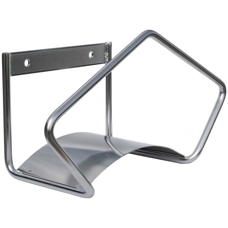 Wandschlauchhalter Edelstahl poliert