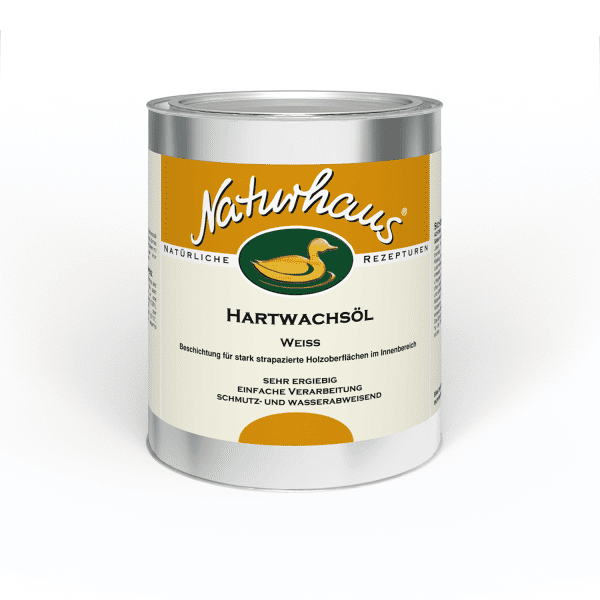 Hartwachsöl matt – geruchsarm 750 Milliliter / Weiss