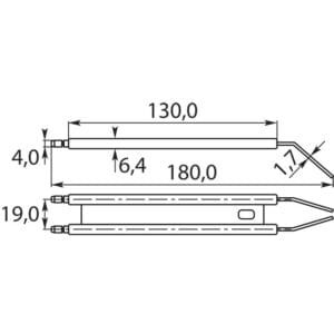 Blockelektrode 25x140 mm – Bild 2