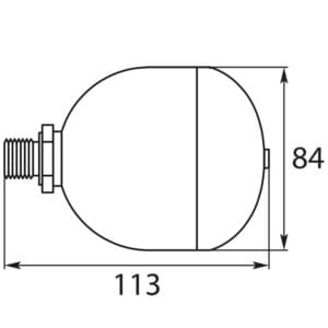 Druckspeicher 0,21 L 25-220 bar 85°C 3/8"AG – Bild 2