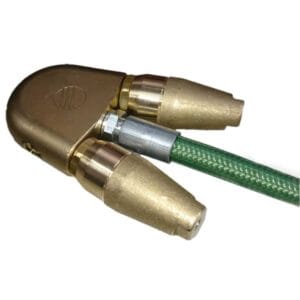 Flunderdüse 3/8"IG 2x1/4" AG Messing – Bild 2