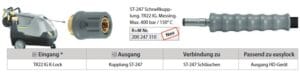 Kupplung ST-247 TR22 IG Messing/grau – Bild 2