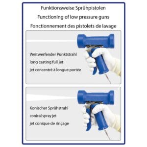 Pistole ST-1200 1/2"IG drehbar Messing blau – Bild 5