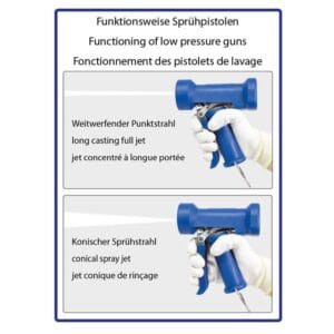 Pistole ST-1200 1/2 IG Edelstahl blau – Bild 5