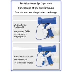 Pistole ST-1200 1/2 IG MS/Edelstahl blau – Bild 5