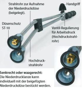 Doppellanze ST-53.2-600 a.V. 1/4"IG Edelstahl – Bild 3