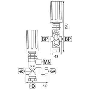 ULH 250 15 250 Bar Fronteinbau Kugel RS – Bild 2