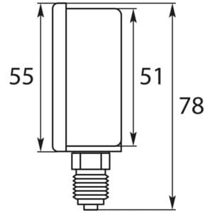 Manometer 0-400 U 50 mm 1/4AG – Bild 2