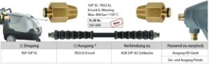 Adapter K-Lock-6 TR22IG : 3/8"IG Messing – Bild 2