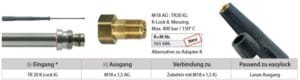 Adapter K-Lock-8 TR20IG : M18AG Messing – Bild 2