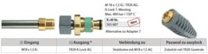 Adapter K-Lock-7 TR20AG : M18x1,5IG Messing/VA – Bild 2