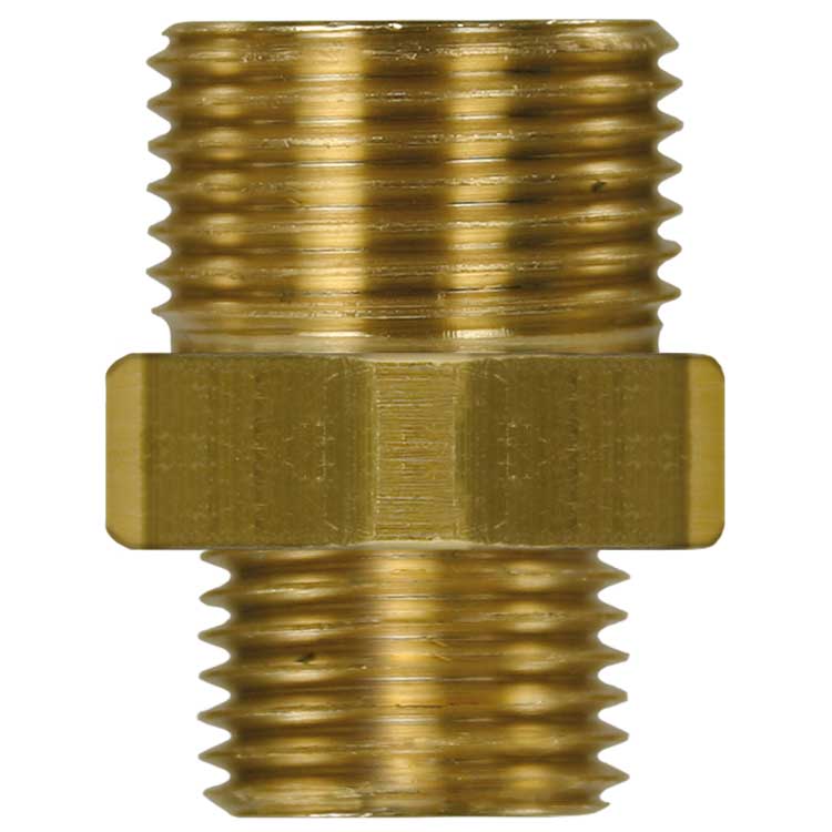 Doppelnippel 1/8-1/4AG Messing – Bild 3