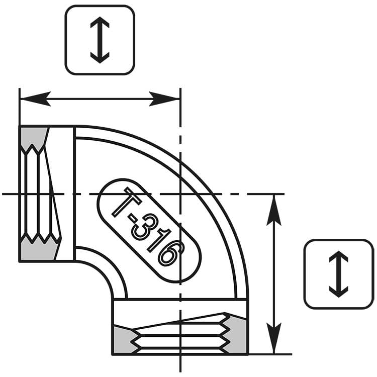 Winkel 3/8″IG Edelstahl – Bild 3