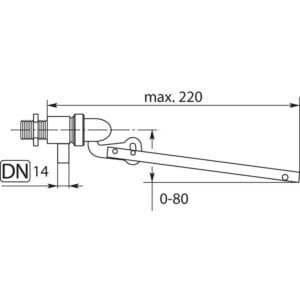 Schwimmerventil PEKI Heisswasser 12 mm – Bild 2