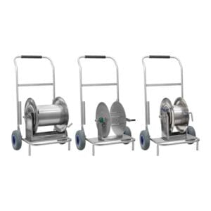 Fahrwagen für Schlauchaufroller big wheel grau – Bild 4
