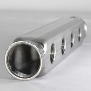 Verteilerleiste 2x1"IG-4x1/2"IG, Edelstahl – Bild 3