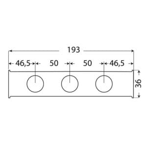 Verteilerleiste 2x1"IG-6x1/2"IG, Edelstahl – Bild 3