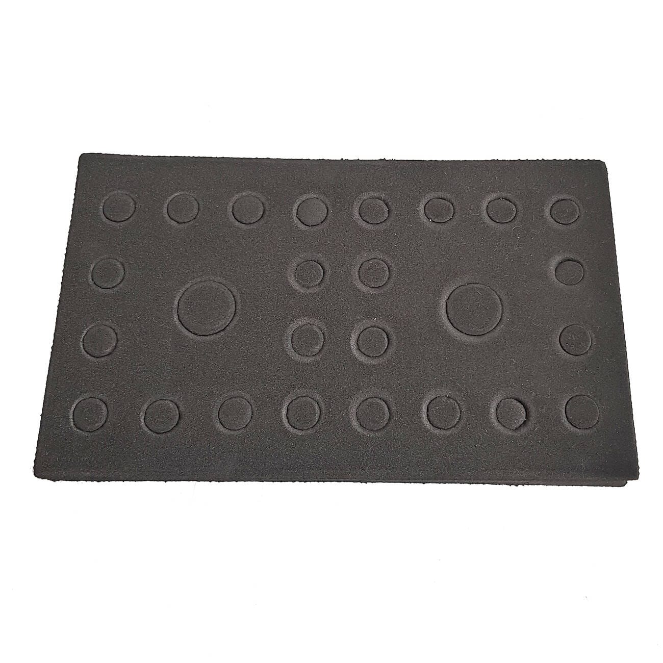 Moosgummieinlage, schwarz, gelocht für Backenpresse