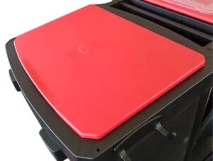 Deckel rot mit Cleanfix Logo – Bild 2