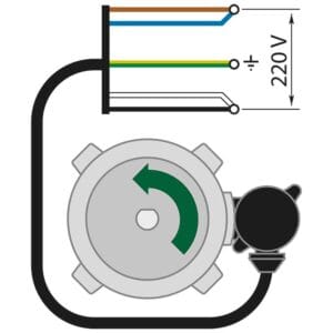 Brennermotor 110 W 230V 50Hz F – Bild 2