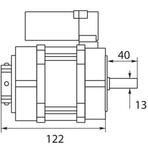 Brennermotor 150 W R+L 230V 50Hz – Bild 2