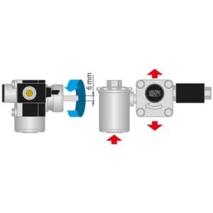 Ölpumpe SP-66-32 MV 24V/50Hz links – Bild 2