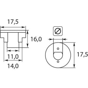 Kupplungsmitnehmer DF/AEG 8 mm – Bild 2