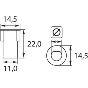 Kupplungsmitnehmer 22x8 mm – Bild 2