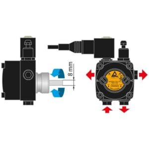 Ölpumpe DELTA universal VU1 LR2 230V – Bild 2