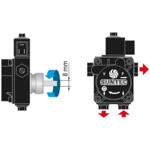 Ölpumpe Suntec 230 V links AS 47 C 1538 – Bild 2