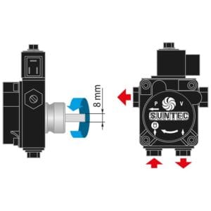 Ölpumpe Suntec 230 V links AS 47 D 1539 – Bild 2