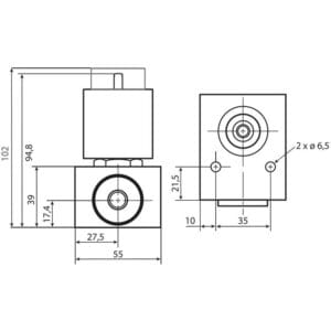 MV-Danfoss VDHT 1/2 E NC BSP 160 bar – Bild 2